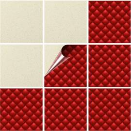 Set 100 buc. x Sticker Autocolant Faianta Decorativa "Kitchen Design" model K-FAI-539  - - Roveli