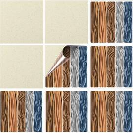 Set 100 buc. x Sticker Autocolant Faianta Decorativa "Kitchen Design" model K-FAI-542  - - Roveli