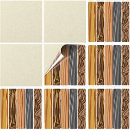 Set 100 buc. x Sticker Autocolant Faianta Decorativa "Kitchen Design" model K-FAI-545  - - Roveli