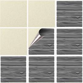 Set 100 buc. x Sticker Autocolant Faianta Decorativa "Kitchen Design" model K-FAI-548  - - Roveli
