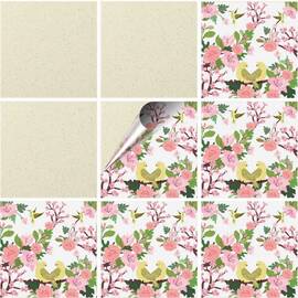 Set 100 buc. x Sticker Autocolant Faianta Decorativa "Kitchen Design" model K-FAI-610  - - Roveli