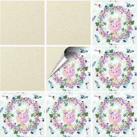 Set 100 buc. x Sticker Autocolant Faianta Decorativa "Kitchen Design" model K-FAI-613  - - Roveli