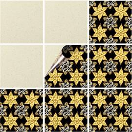 Set 100 buc. x Sticker Autocolant Faianta Decorativa "Kitchen Design" model K-FAI-412  - - Roveli