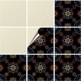 Set 100 buc. x Sticker Autocolant Faianta Decorativa "Kitchen Design" model K-FAI-416  - - Roveli