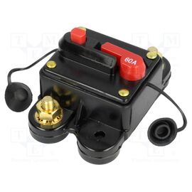Siguranta automata auto 60A neagra 12÷48VDC 78x52x37mm - - Roveli
