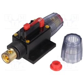 Siguranta automata auto 60A neagra 12÷48VDC 4,2x10x4,2mm - - Roveli