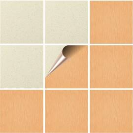 Set 100 buc. x Sticker Autocolant Faianta Decorativa "Kitchen Design" model K-FAI-380  - - Roveli
