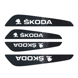 Set protectii usi Carbon 5D - Skoda - - Roveli