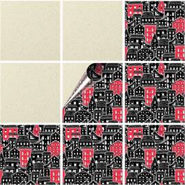 Set 100 buc. x Sticker Autocolant Faianta Decorativa "Kitchen Design" model K-FAI-358  - - Roveli