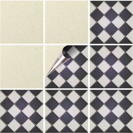 Set 100 buc. x Sticker Autocolant Faianta Decorativa "Kitchen Design" model K-FAI-366  - - Roveli