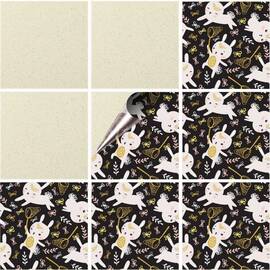 Set 100 buc. x Sticker Autocolant Faianta Decorativa "Kitchen Design" model K-FAI-367  - - Roveli
