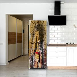 Autocolant imprimat pentru Frigider, 200 x 90cm, model KM-FRIDGE-10 - - Roveli