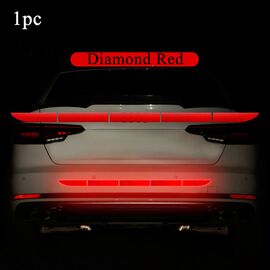 Sticker reflectorizant BUMPER (90cm x 4cm) - ROSU - - Roveli