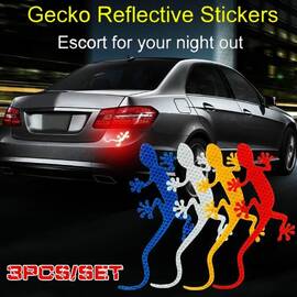 Set 3 buc sticker reflectorizant GECKO - - Roveli