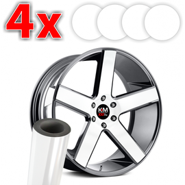 Set Folii Colantare Jante - Alb Oracal - - Roveli