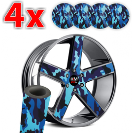 Set Folii Colantare Jante - Camuflaj 4 - - Roveli