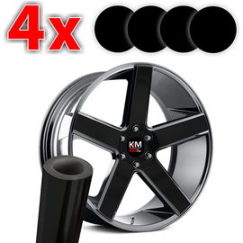 Set Folii Colantare Jante - Negru Oracal - - Roveli