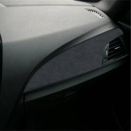 Folie Auto Colantare Trimuri, Model Piele Neagra, 100 x 45cm - - Roveli