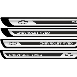 Set protectii praguri CROM - Chevrolet Aveo - - Roveli