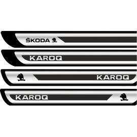 Set protectii praguri CROM - Skoda Karoq - - Roveli