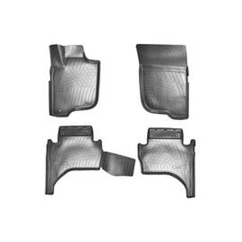 Covoare cauciuc stil tavita Mitsubishi L200 2015-> ( 3D 3413, A10 ) - - Roveli