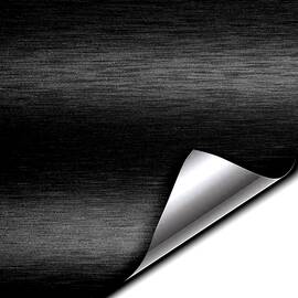 Folie colantare auto Aluminiu Polisat Negru (1m x 1,52m) - - Roveli