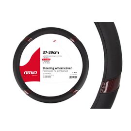 Husa volan negru + carbon maro SWC-19-M (37-39cm) - - Roveli