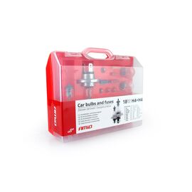 Set rezerva becuri si sigurante 19 buc 2xH4 - - Roveli