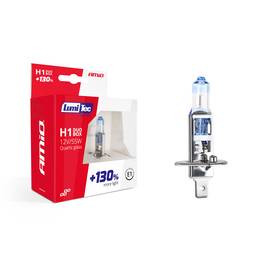 Set becuri cu halogen H1 12V 55W LumiTec LIMITED + 130% DUO BOX - - Roveli