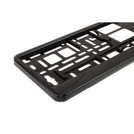 Suport numar inmatriculare negru lucios - - Roveli