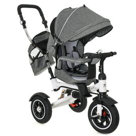 Roveli - Tricicleta si Carucior pentru copii Premium TRIKE FIX V3 culoare Gri-