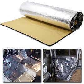 Material insonorizant auto cu strat din aluminiu, dimensiune 100cm x 100cm x 10mm - - Roveli