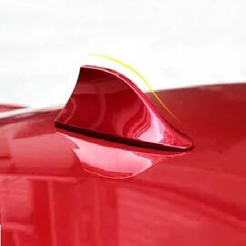 Antena auto activa AM - FM tip "SHARK TAIL" culoare ROSU - - Roveli