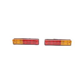 Set lampi spate 12V stop si semnalizare stanga/dreapta 301x65x100mm Cod: DISSS79 - - Roveli