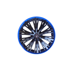 Set 4 capace roti model EVO negru+albastru 16" Cod: WM4-1BL-16 - - Roveli