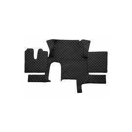 Covor auto imitatie piele dedicat Camion MAN TGX Cutie Mare ,2 Sertare  Negru/Rosu Cod:LUX-623 - - Roveli