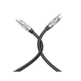 Cablu silicon pentru incarcare 60W Quick Charge si transfer date Type-C la Type-C   Cod: XO-NBQ228B - - Roveli