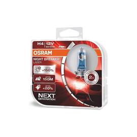 Bec OSRAM H4 Night Breaker Laser 150% 12V 55W Cod:114318 - - Roveli