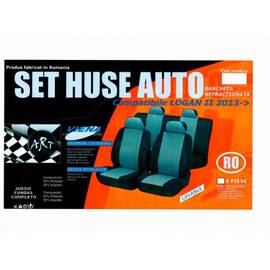 Husa auto compatibile Logan II 2013 - 2019 din 9 piese NEFRACTIONATE. Calitate Premium - - Roveli