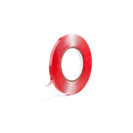 Banda dublu adeziva transparenta 10mm X 3m PREMIUM - - Roveli