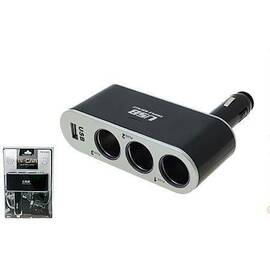 Prelungitor priza 3 cai auto si 1 USB  WF005 - - Roveli