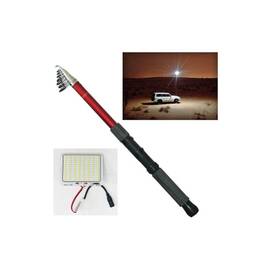 Lampa LED extensibila 4.5m 200w 15000lm. Lumina ALBA 6000k si telecomanda - - Roveli