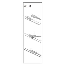 Stergator parbriz pasager CITROEN C4  11/2004-> COD:ART51 28" - - Roveli