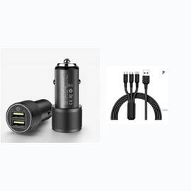 Incarcator auto 4.8A cu 3 capete 12/24V. COD: PG-283 - - Roveli