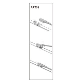 Stergator parbriz pasager OPEL ZAFIRA II 07/2005➝ COD:ART51 22" - - Roveli