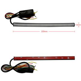 Banda lumina de zi DRL 30cm cu functie de semnalizare dinamica si fir separat pentru flash. Cod: YEL03-30cm - - Roveli