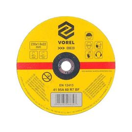 Disc debitat metale 230X1,6X22mm  VOREL Cod: 08639 - - Roveli