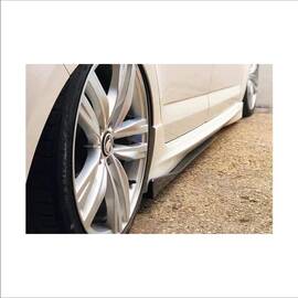 Set prelungiri ornament praguri laterale tuning  /  Lungime: 74,5 cm  / Culoare: negru lucios  Cod: PRG1011-745 - - Roveli