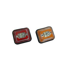 Lampa LED pozitie +semnalizare 24 SMD Cod: 4024A-2 Lumina: alb stroboscopic + galben Voltaj: 12v-24V - - Roveli