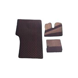 Covor auto imitatie piele romb dedicat MAN TGA XXL 2000-2007 - Maro cusatura Maro-COV02MM - - Roveli
